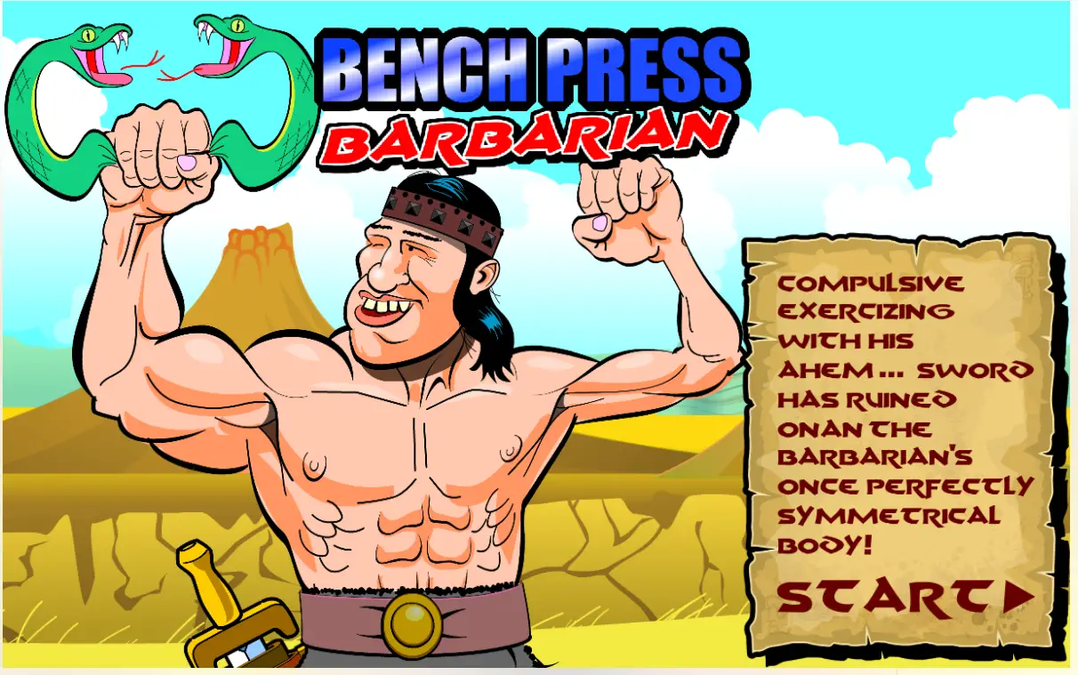 Bench Press the Barbarian
