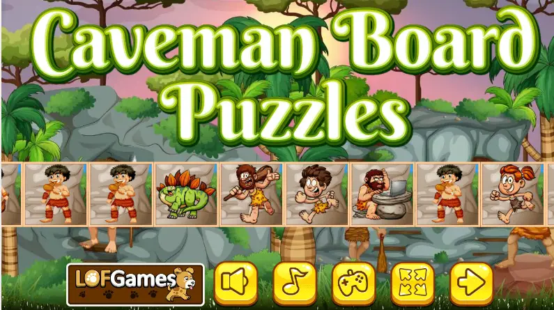 Caveman Board puzzles