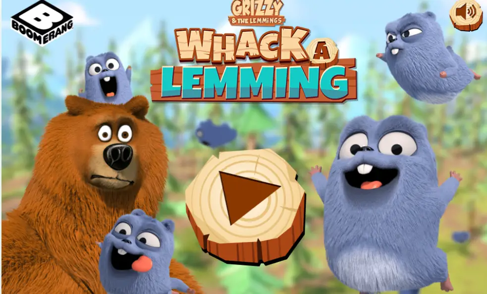 Play Grizzy and the Lemmings: Whack a Lemming Game Online Free - Neal Games