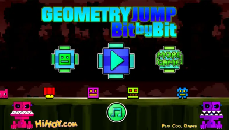 Geometry Jump: Bit by Bit