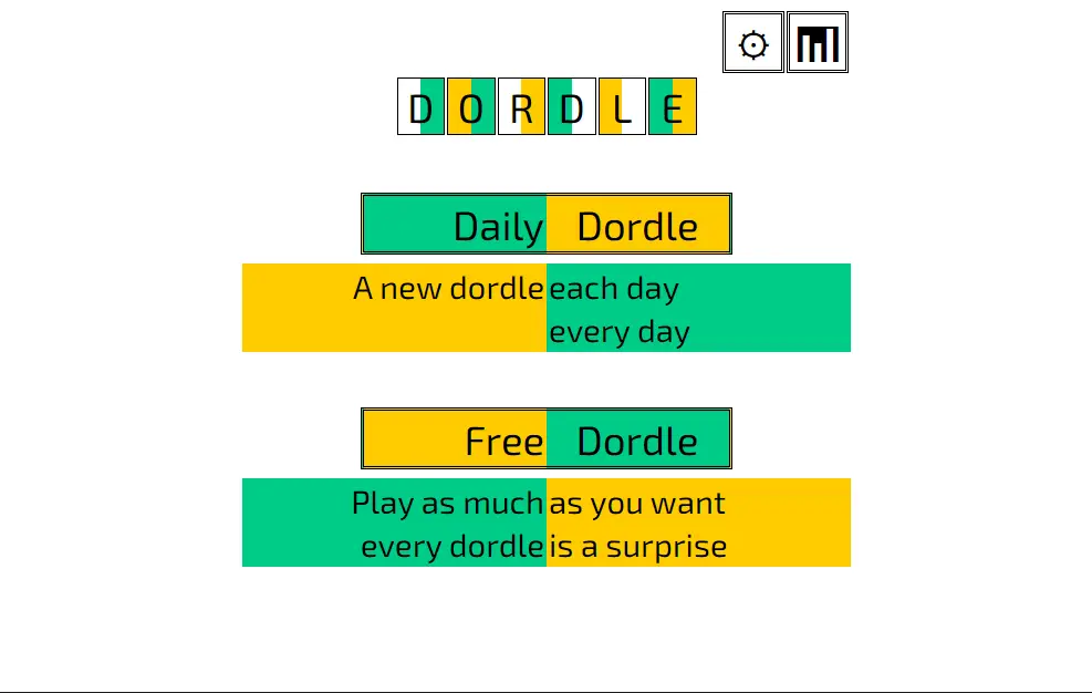 Play Dordle Game Online Free