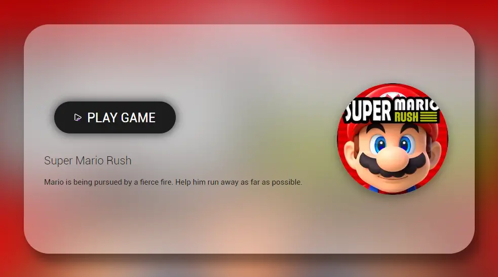 Play Super Mario Rush Game Online Free