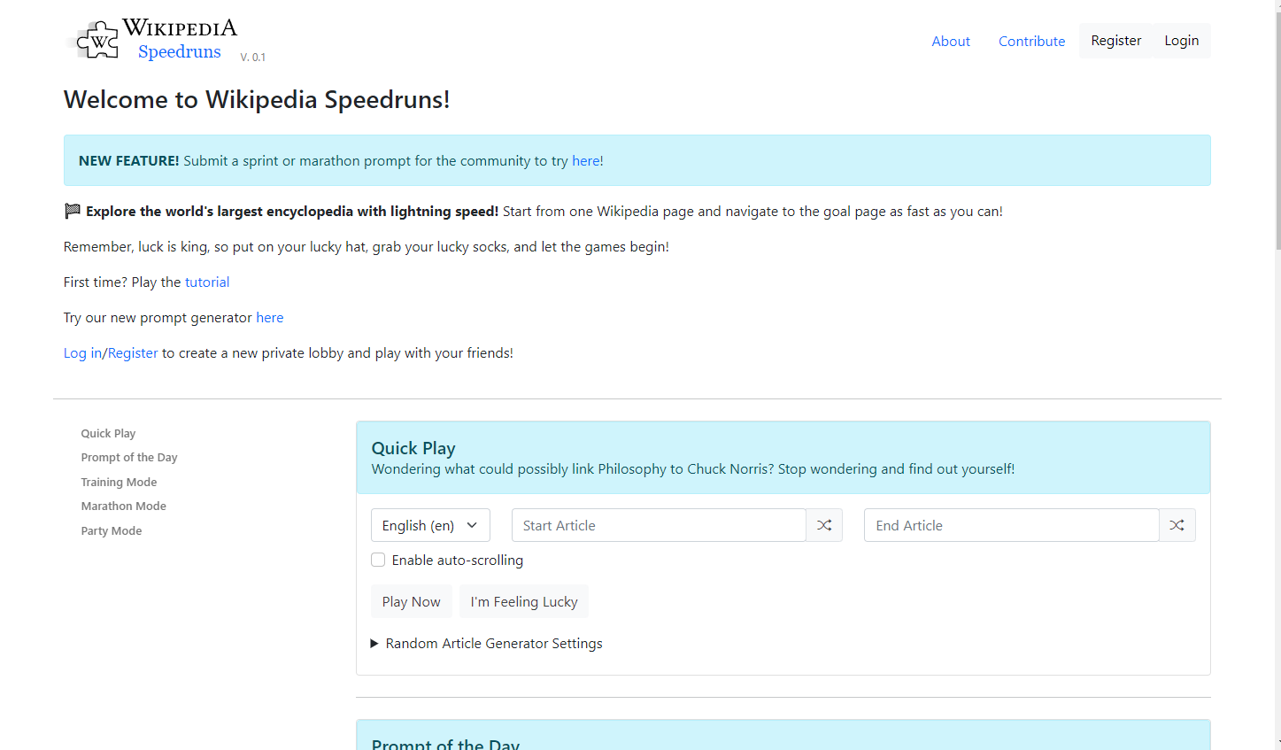 Play Wikipedia Speedrun Game Online Free