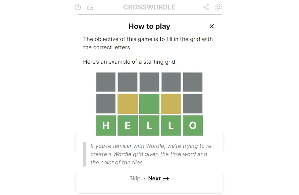 Play Crosswordle Game Online Free