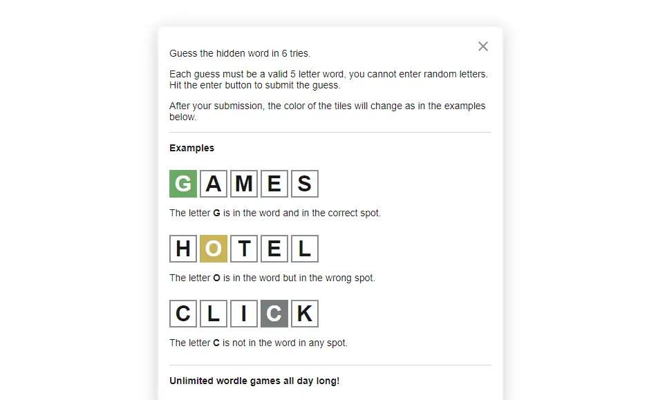 Play Wordle Unlimited Today Game Online Free