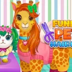 Play Funny Pet Haircut Game Online