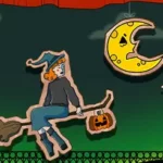Play Halloween Witch Fly Game Online