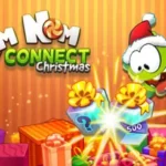 Play Om Nom Connect Christmas Game Online
