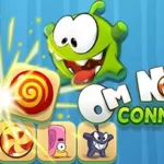 Play Om Nom Connect Classic Game Online