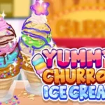 Play Yummy Churros Ice Cream Game Online